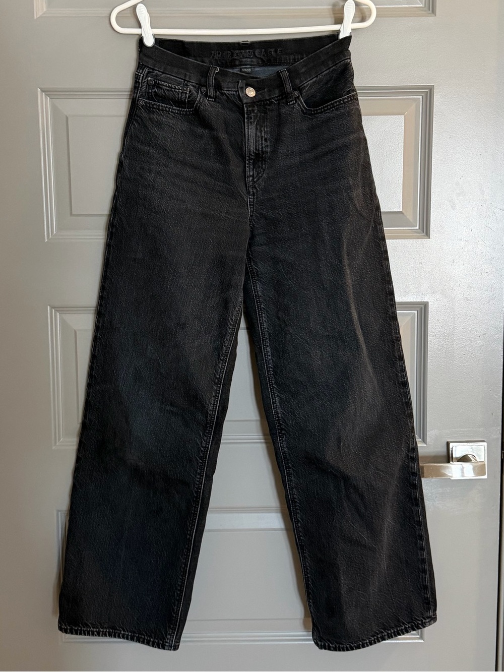 American Eagle Outfitters Black Wide Leg Jeans